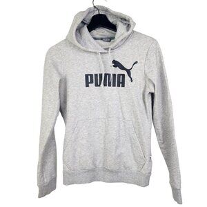 PUMA Essentials Fleece Logo Hoodie 851797-04 Gray Women's XS